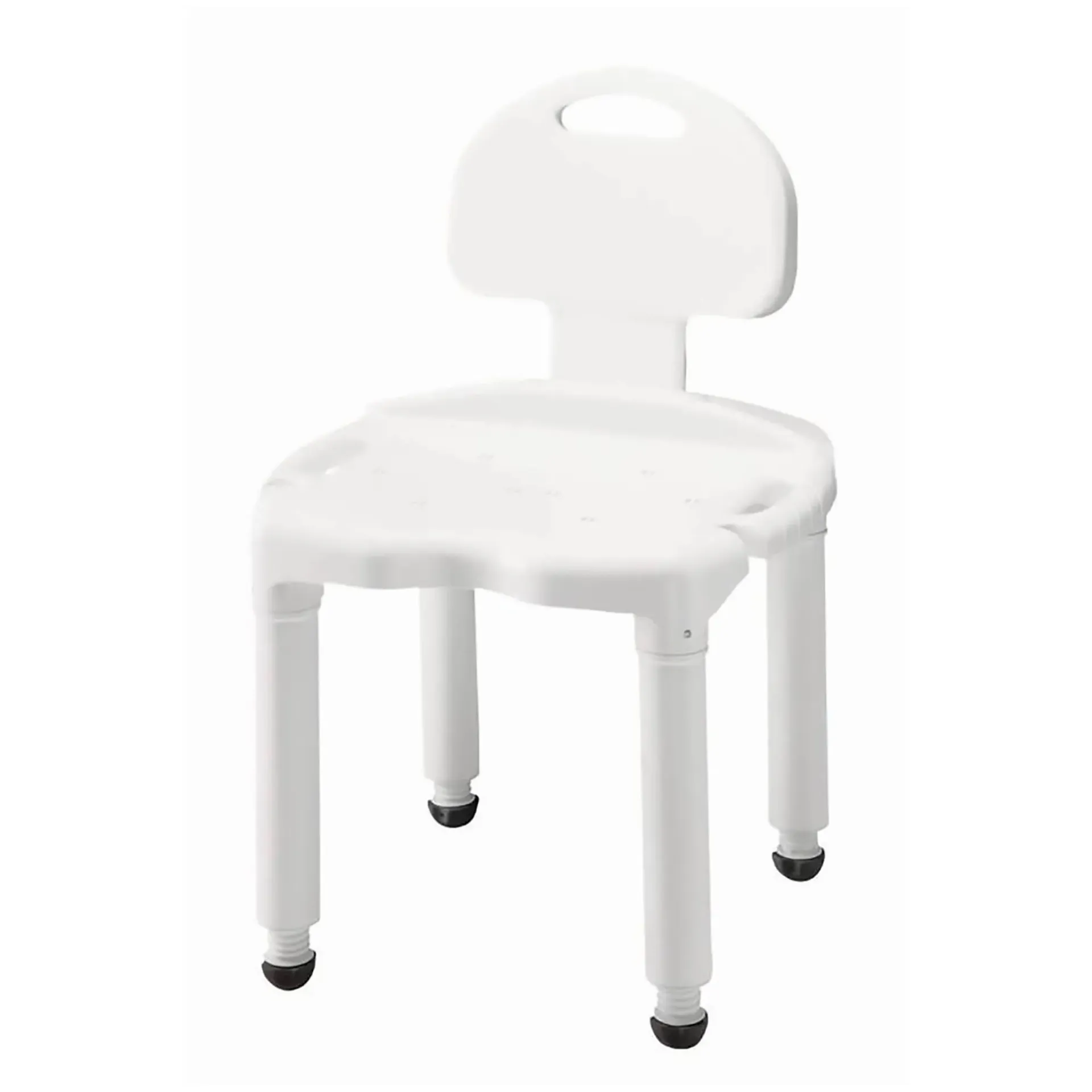 Bath Bench Without Arms Plastic Frame With Backrest 21' Seat Width 400 lbs WC