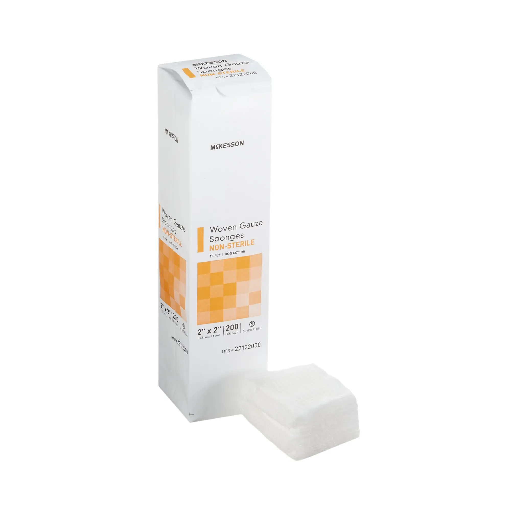 Woven Gauze Sponge 2x2in/12-Ply 200/pk