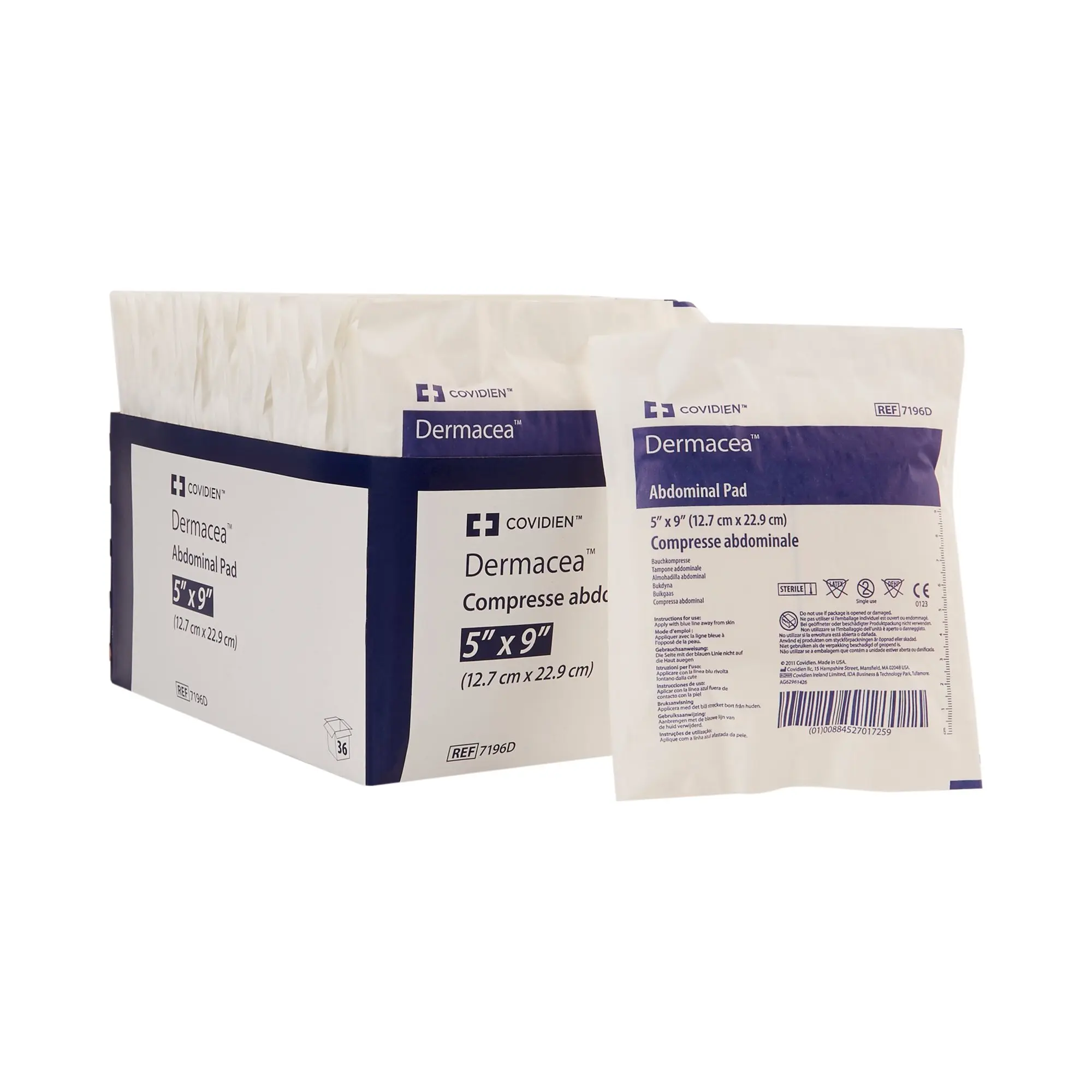 Abdominal Pad 5x9 Inch 1/pk-36/box