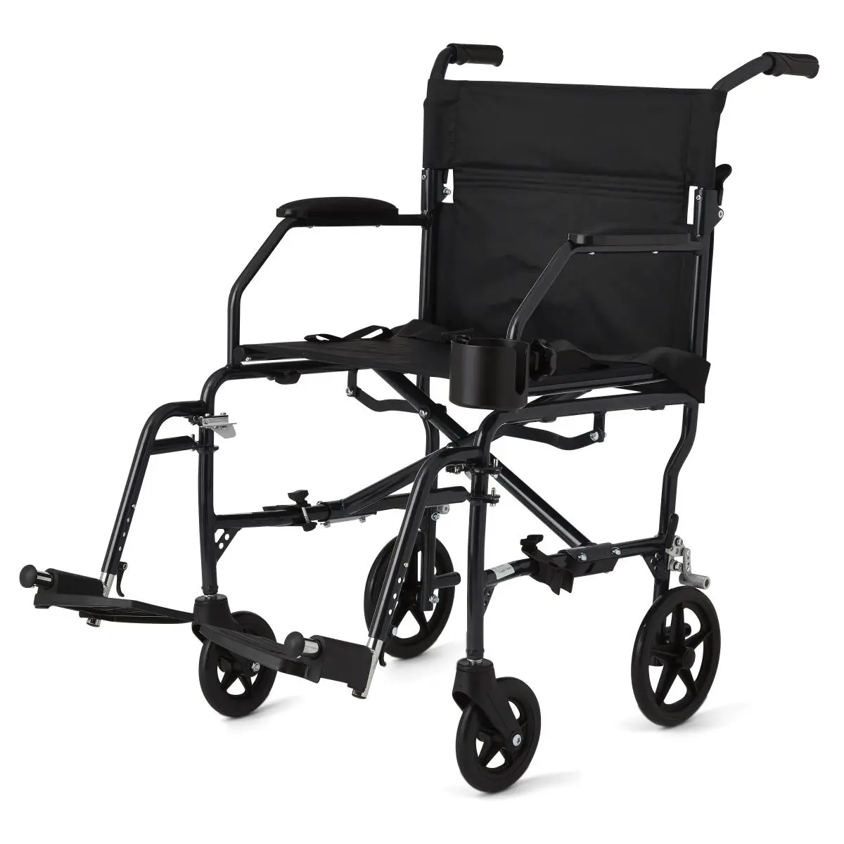 19" Ultralight Transport Chair, Black