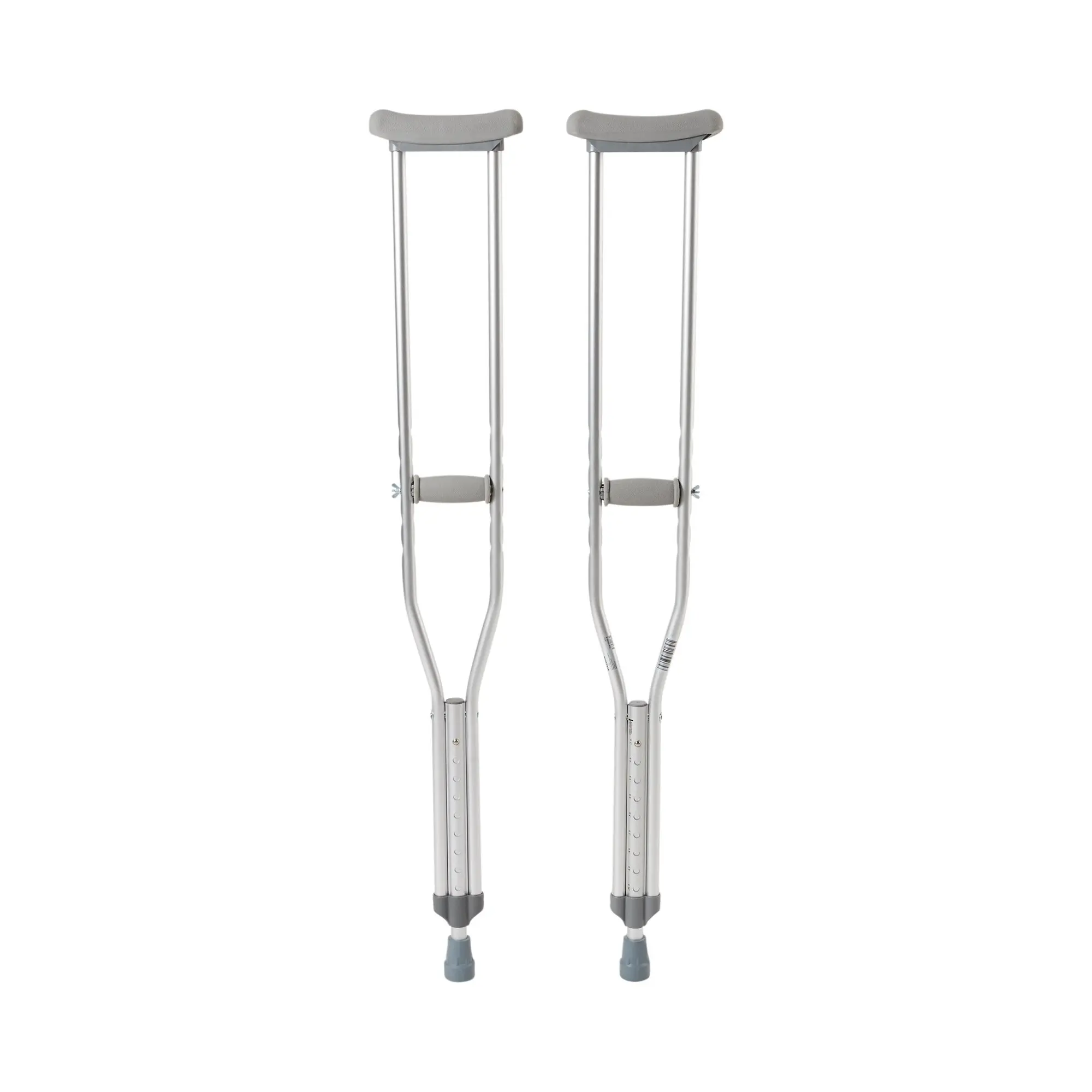 Underarm Crutches Adult 5'2" to 5'10" Aluminum Frame 350 lbs Weight Capacity.
