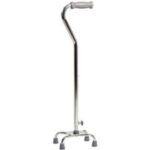 Silver Quad Cane - Small base