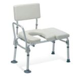 TRANSFER BENCH WCOMMODE PADDED